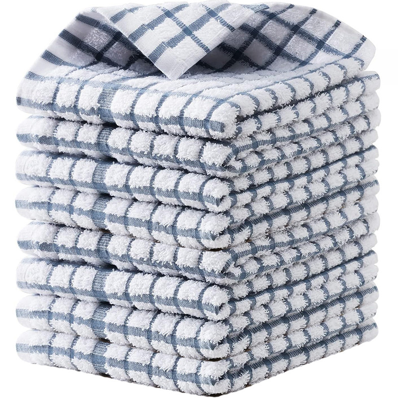 New Waffle Weave Pure Cotton Thickened Dishcloth Wholesale Kitchen Cleaning Cloth Scouring Pad Towel Tea Towel Square Towel New Waffle Weave Pure Cotton Thickened Dishcloth Wholesale Kitchen Cleaning Cloth Scouring Pad Towel Tea Towel Square Towel