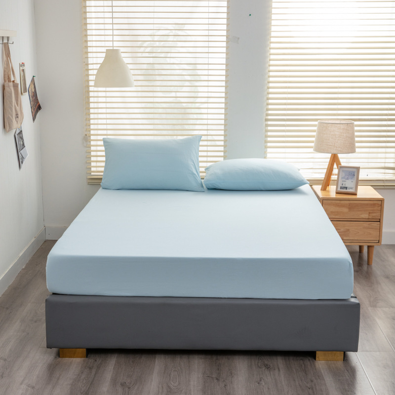 Nuevo 40 algodón lavado con agua cama de algodón sólido simple casa Simmons colchón cubierta de protección antideslizante cama de cama