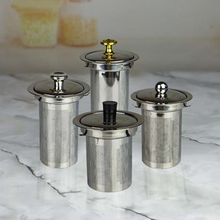 Factory supply 304 stainless steel tea drain corrosion net tea drain glass pot flower teapot accessories large net 95