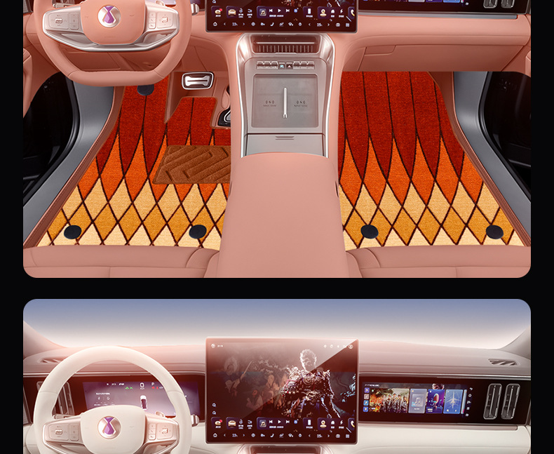 Suitable for Daimler Denza N8L Floor Mats, Full Coverage, 25 New Model Car Interior Decoration Modification Accessories, Trunk Mat Supplies