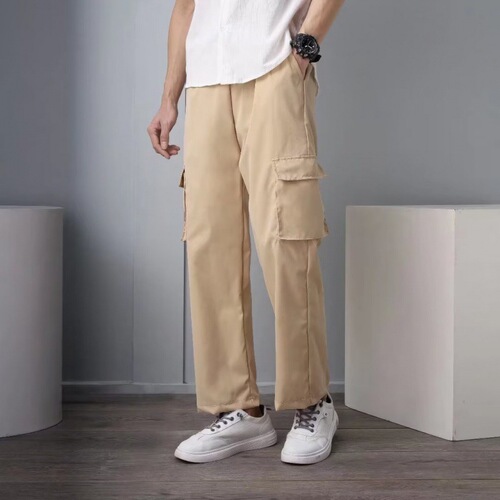 Spring and autumn new style design pants, men's work casual pants, loose straight, wide-leg pants