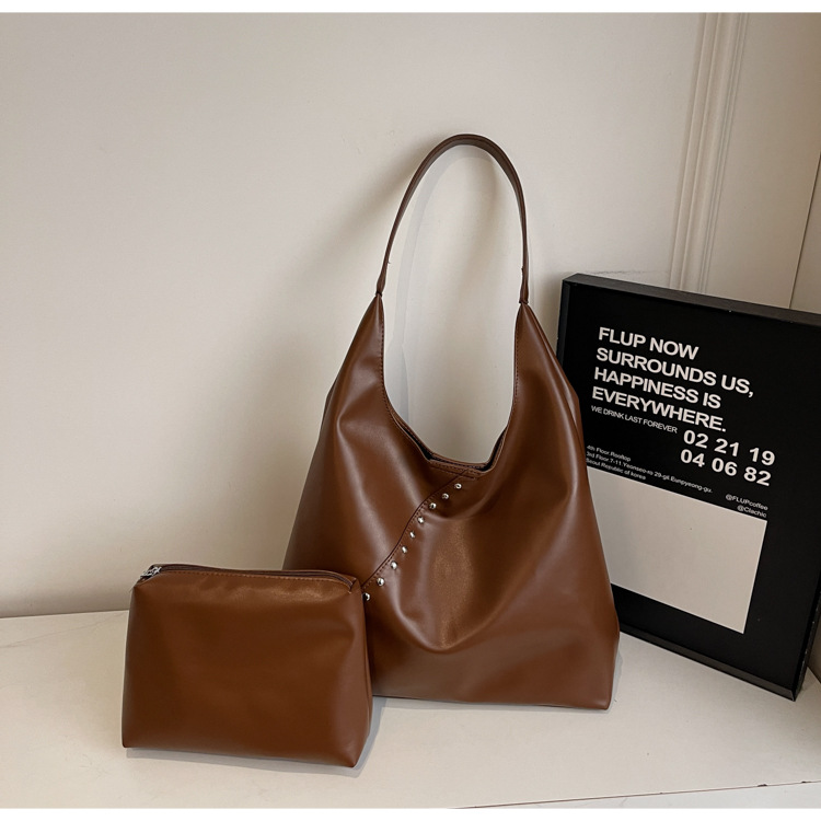 Retro torba za ženske, velika torbica za ramo za vsakdanjo rabo_voghion.com