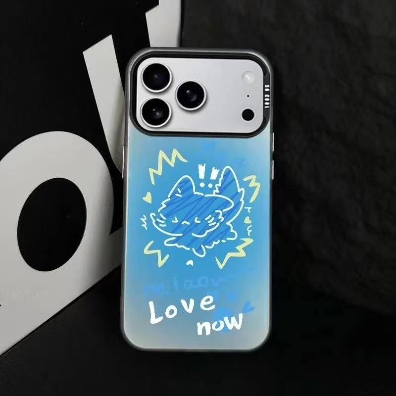 Apple Air Shell Korea 15 Cross-Border 17 Promax Blue Star iPhone Daily 1314/Kitten/Phone Case Suitable