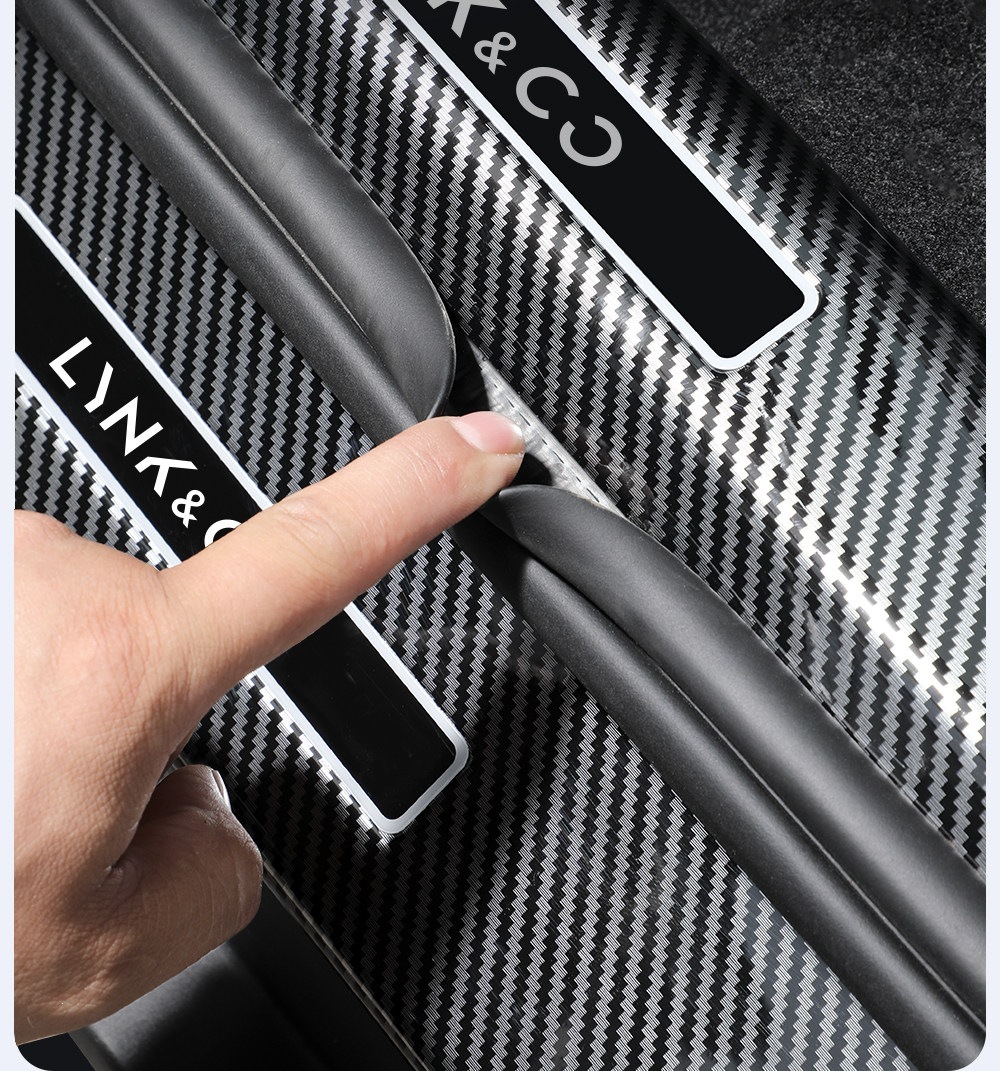 Suitable for Lynk & Co 10: door sill trim, EMP welcome pedal, trunk sill protector, interior trim, protective and decorative accessories for modification