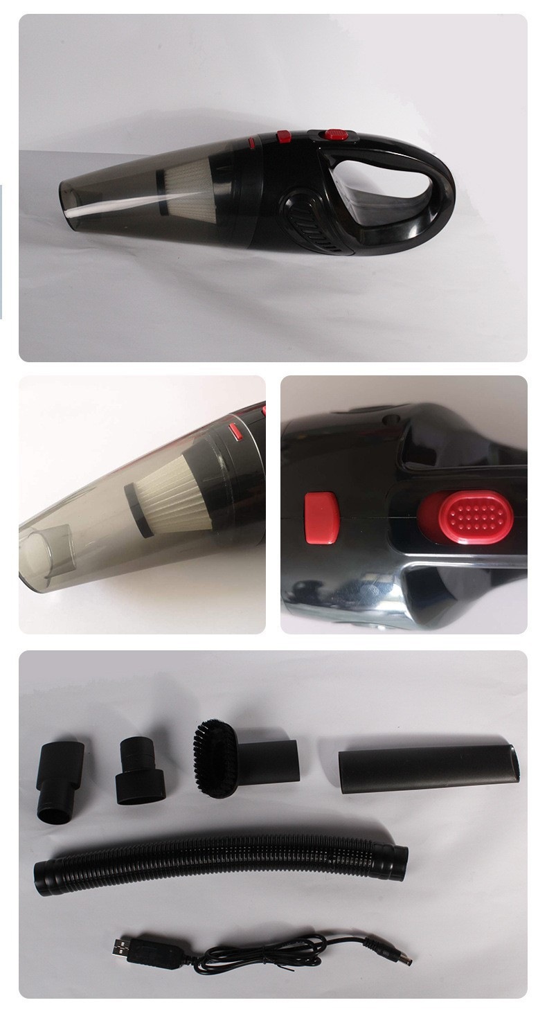 Car Vacuum Cleaner, Home Pet Cat Hair Suction Device, Wireless Multi-Functional Car Vacuum Cleaner, High-Power Dry and Wet Dual-Use