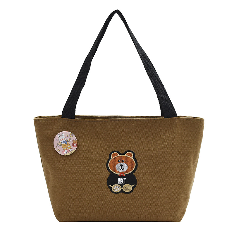 Nuevo bolso de mano para mujeres que van al trabajo y a la escuela, bolso de almacenamiento de almuerzo para viajar, bolsa de lona de gran capacidad