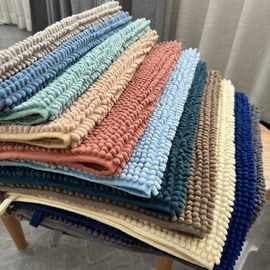 雪尼尔地垫防滑地垫吸水不掉毛卫生间进户脚垫机洗