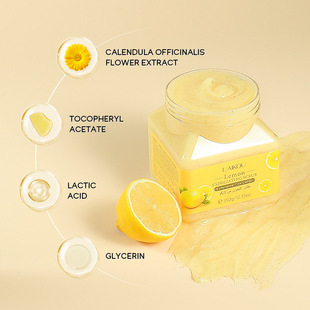Lecco body lemon scrub 350g clean pores horny skin care products body scrub wholesale