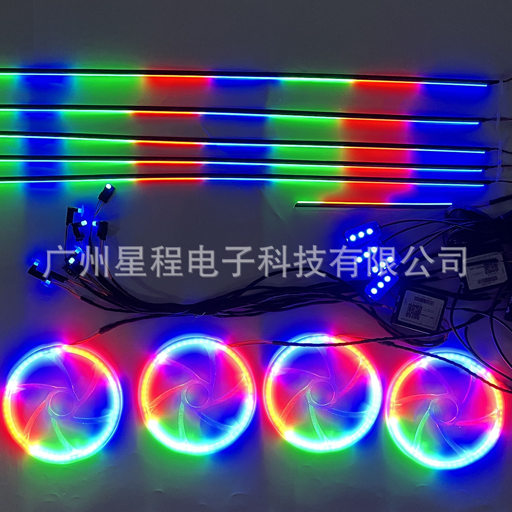 18 luces way22 luces roscado-libre acrílico colorido coche faro Centro consola puerta panel altavoz atmósfera modificación