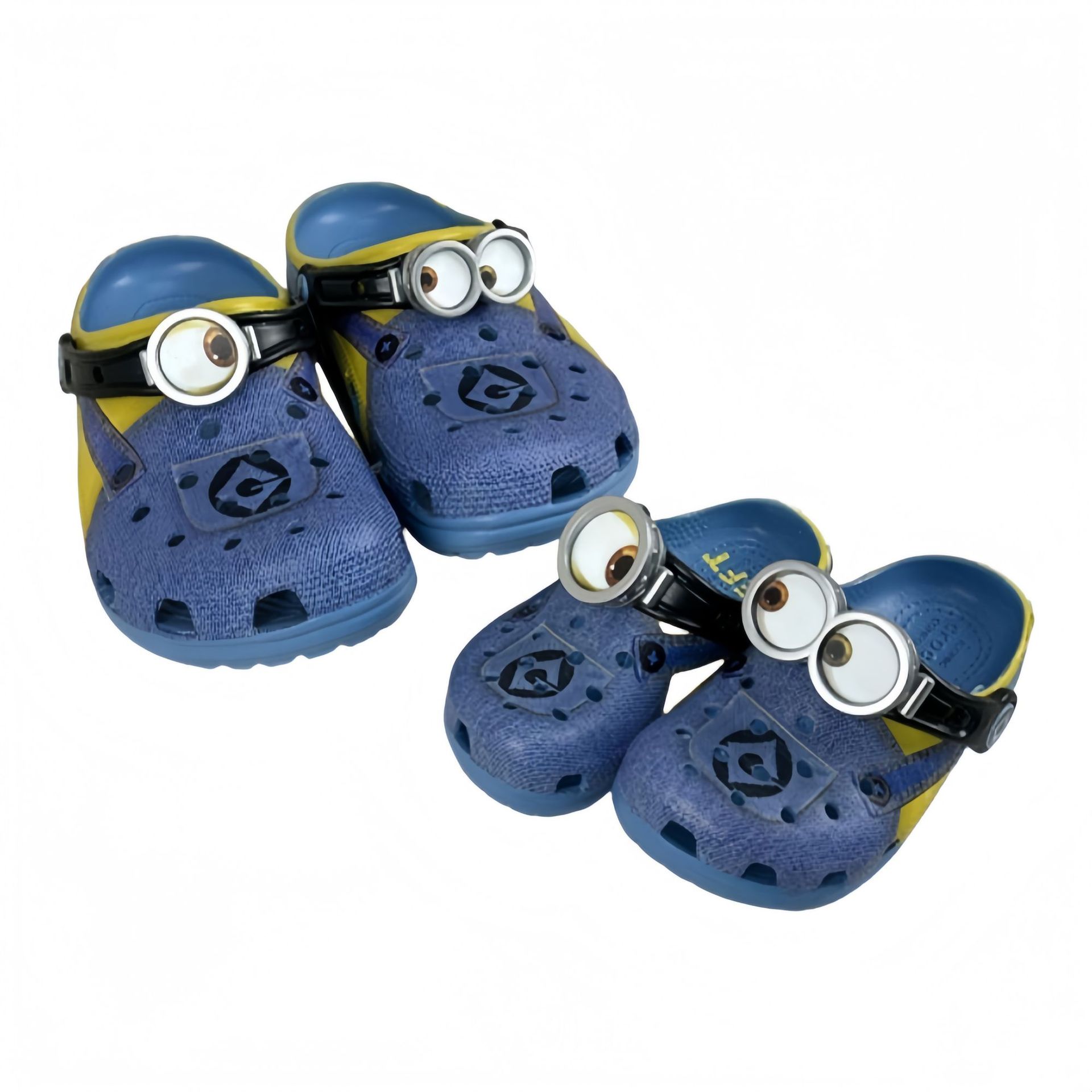 Nuevo cruce pequeño hombre amarillo gafas agujero zapatos tarjeta de zapatos padres-hijos ladrón de la abuela de la playa cabeza fría trapazo lote image 5