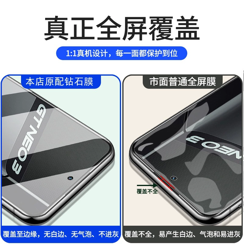 Подходящий Realme GT Neo3 защищенная плёнка Neo5SE полноэкранная защита от синего света 2T против слежения