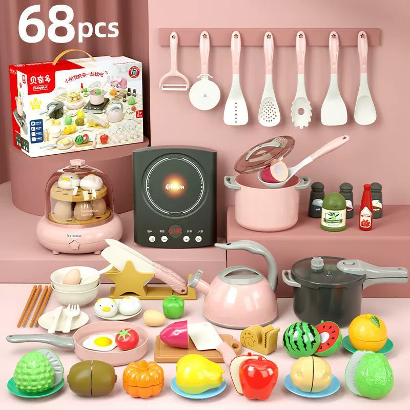 Фруктовая семейная игрушка для резки для мальчиков и девочек для детсада