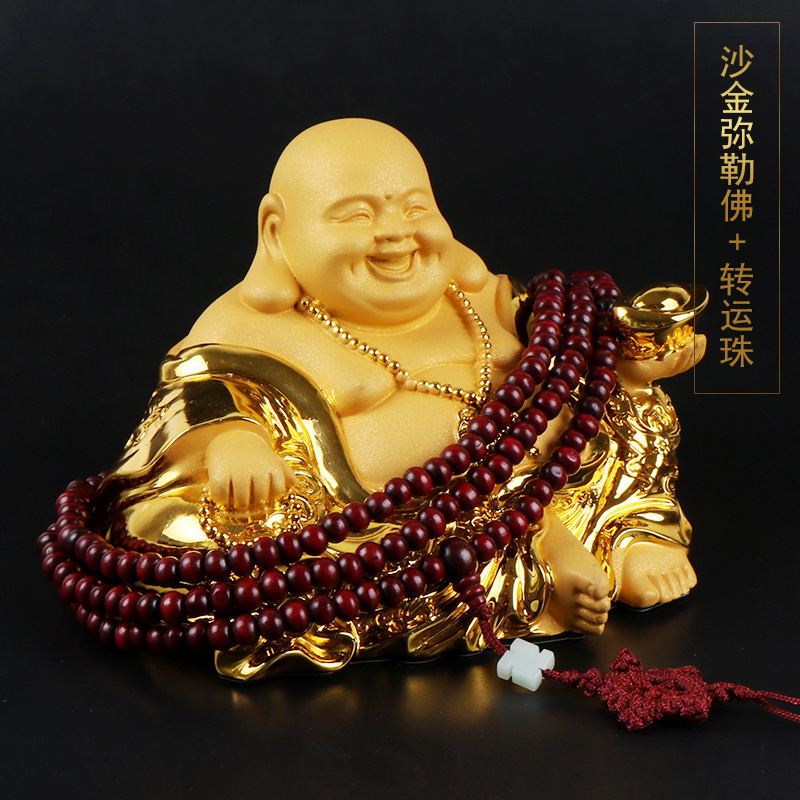 Qìchē – Car Ornament Car ornaments - gold-sand-maitreya-buddha-ornament-lucky-bead-limited-price-58-yuan