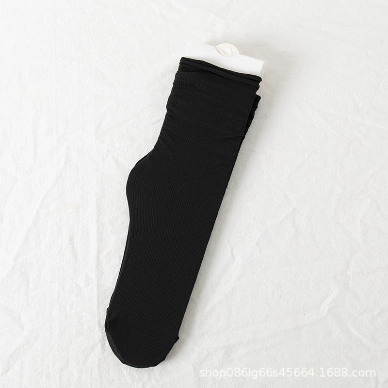 Velvet swan, Japanese summer thin knee socks, mid-length, Korean style