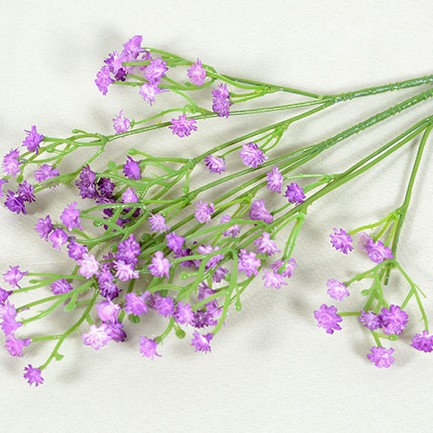 Cielo estrellado artificial 3 tenedor siente pegamento suave cielo estrellado decoración de la boda celebración de flores de plástico flor artificial ramo artificial