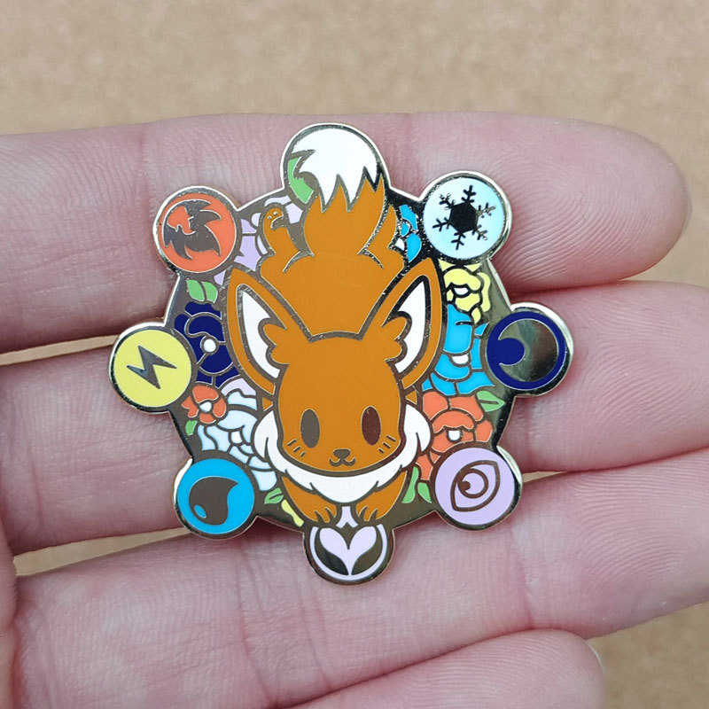 Значок-брошь Pokemon Eevee цвет 1