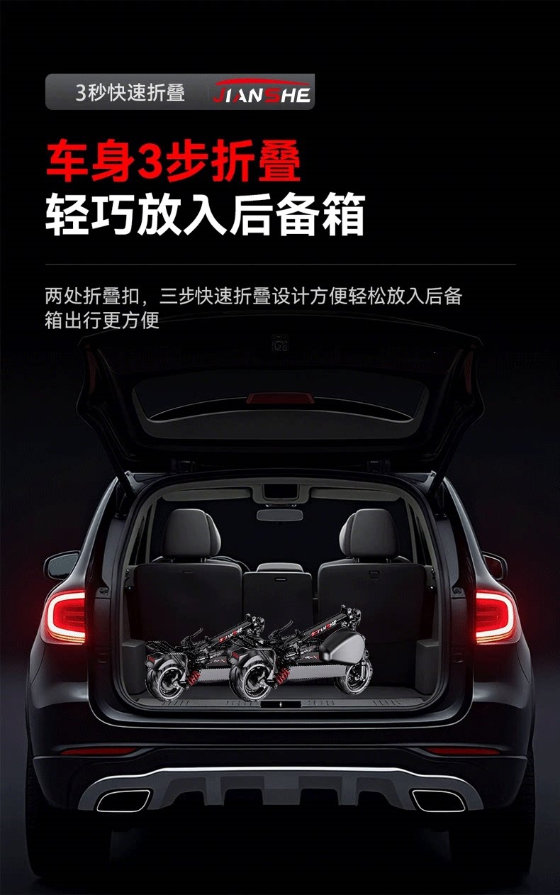 Suitable for construction workers, electric scooters for adults, foldable electric vehicles for ride-hailing, lightweight and portable for men and women, lithium battery-powered