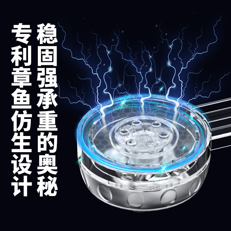 跨境花灑固定座免打孔吸盤式淋浴噴頭支架浴室壁掛式淋浴花灑配件