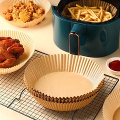 エアフライヤー紙専用紙食品級シリコン油紙吸油紙使い捨て家庭用ベーキングシートFDA認証