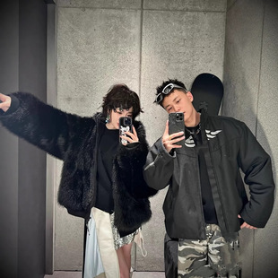 Correct Version in Stock Bl 2025 New Fur Coat Jacket Fashion Versatile Loose Fit Unisex