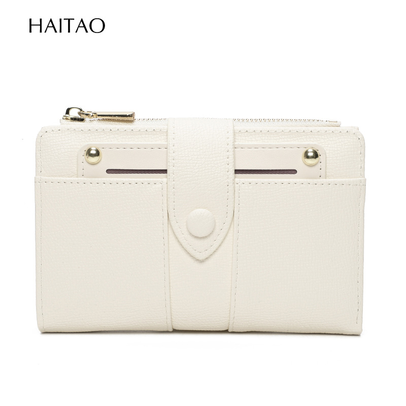 Nueva cartera de mujeres bolsas de tarjetas de color sólido2024 mujeres de alto nivel sentido transfronterizo cremallera bolsas de cambio fuente fabricante