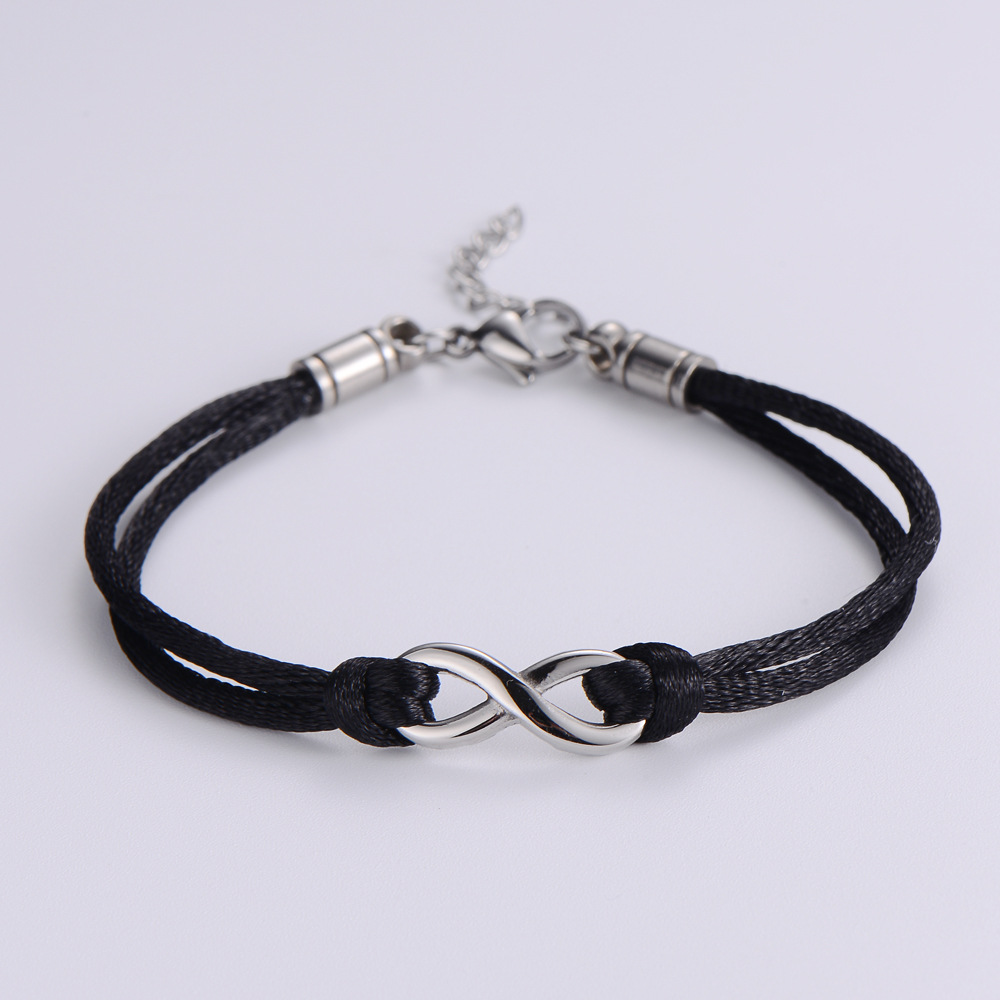304 Stainless Steel Pendant Material No Inlaid Inlay Material PVD Coated 18K Gold Plated Star 304 Stainless Steel Ethnic Style Waterproof Non Tarnish Leather Rope Bracelets