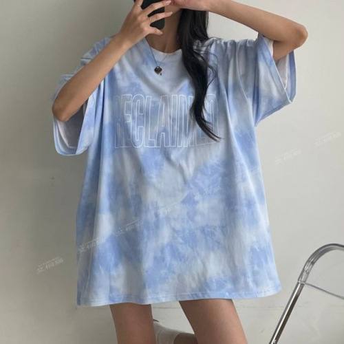 Korean style short-sleeved t-shirt women's  new summer design body-hugging half-sleeved mid-length top ins trend