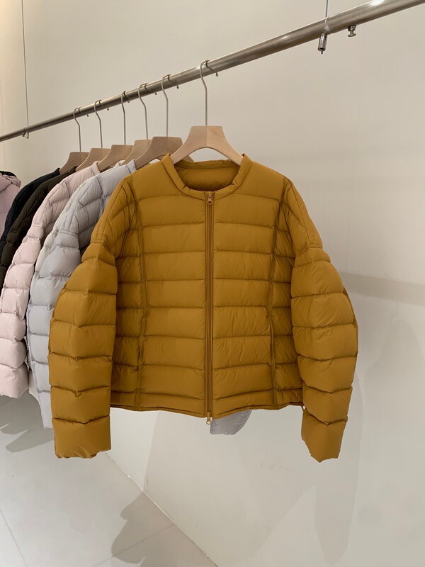 韩版短款无领排骨羽绒服女小众休闲百搭休闲90绒宽松面包服外套潮|undefined