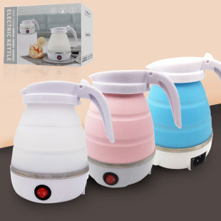 Travel Folding Kettle Silicone Portable Kettle Household Electric Kettle Foldable Electric Heating Factory Supply Food Grade