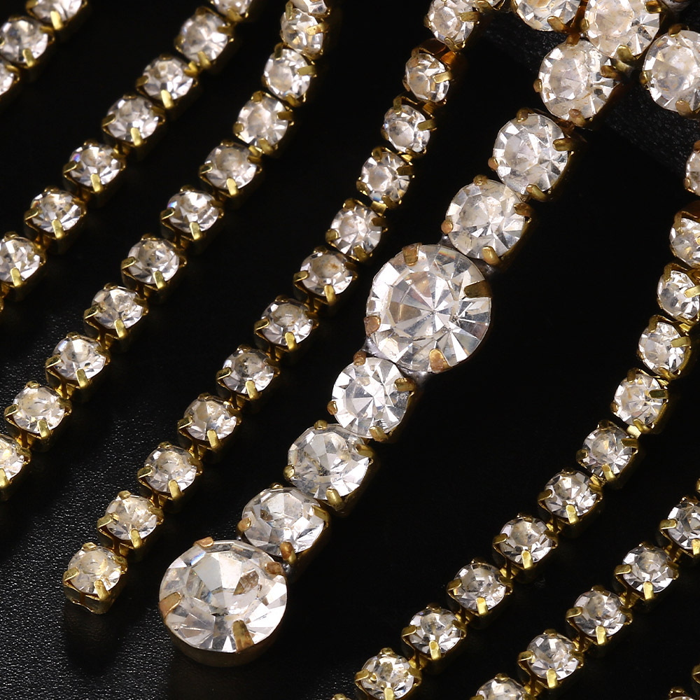 Europa y los Estados Unidos de la explosión de la cadena de cabello de bordas de diamante exagerado joyería de cabello de novia temperamento accesorios tocado