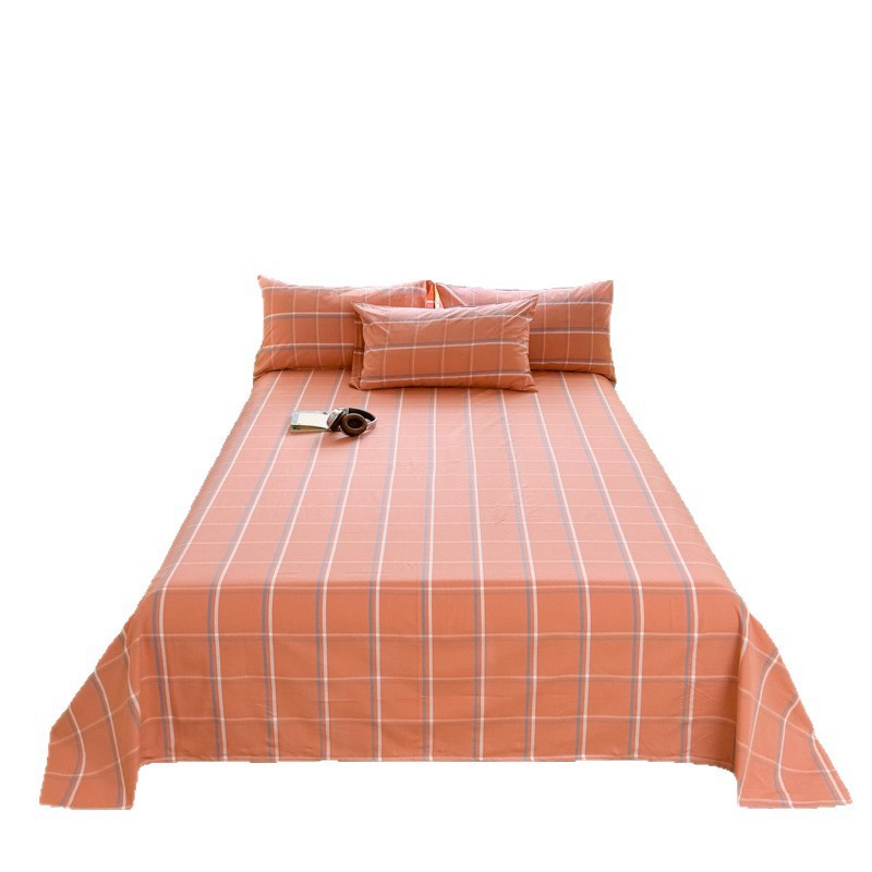 Sábana de algodón grueso de clase A, de una sola pieza, de algodón crudo, para verano, para dormitorio, sábana individual de algodón, juego de tres piezas para estudiantes, sábana doble.