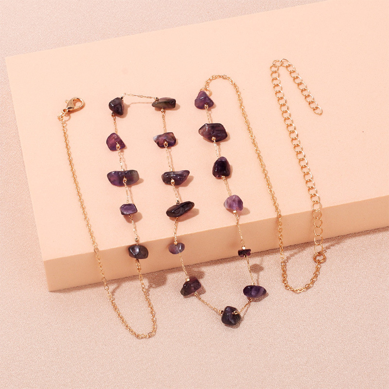 مثير هندسية طلاء المعادن Crystal Chainpicture3