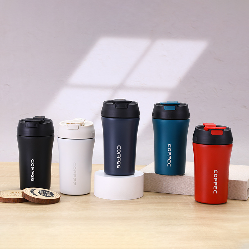 Cross-border 304 stainless steel vacuum cup outdoor portable car portable Cup fashion office home double drink coffee cup