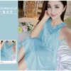 Flower skirt light blue