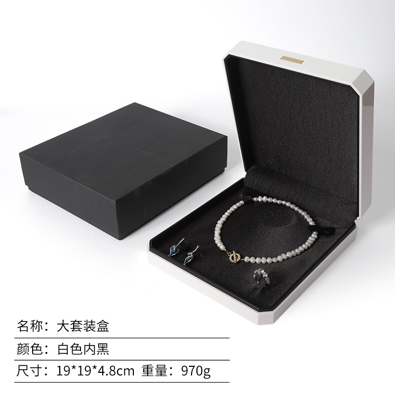 Caja de joyería lacada de alta calidad, caja de regalo de joyería, caja de anillo, collar, caja de embalaje de joyería, sensación de alta calidad image 11