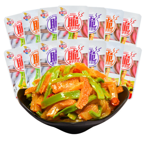 Ai Yan Konjac Pickled Vegetables with Spicy Garlic and Sour Spicy Flavor Snack for Craving and Watching TV Wholesale Selling