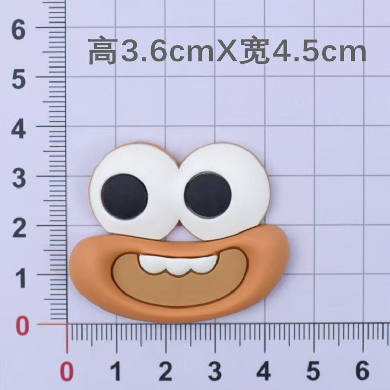 Brown teeth exposed mouth