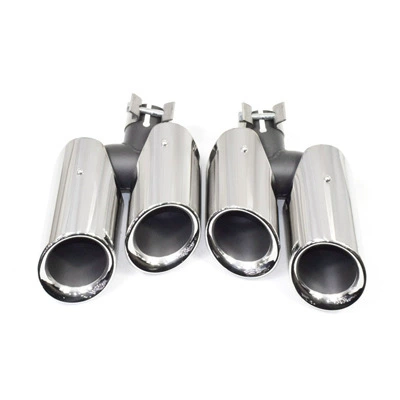 Suitable for Porsche macan sports Exhaust pipe - 14-17-years-gts-bright-silver-mouth