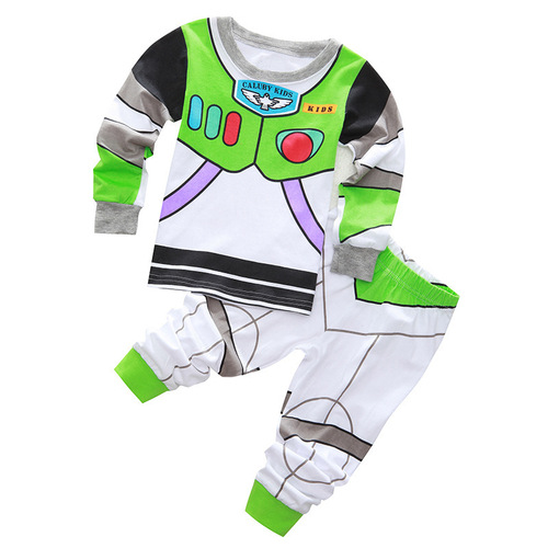 Cross-border children's wear, heroes league, long-sleeved pants, spring and autumn home wear set, animation two-piece set, wholesale, cross-border exclusive supply