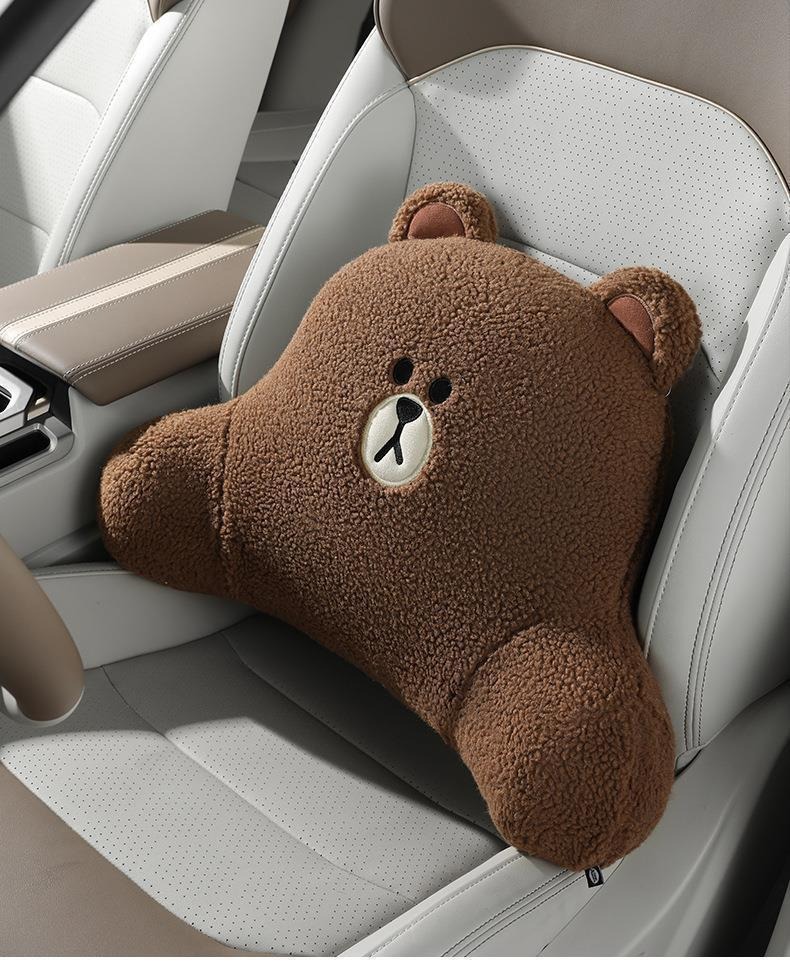 Car Lumbar Support Cushion for Driver's Seat, Cute Car Seat Cushion, Backrest Cushion