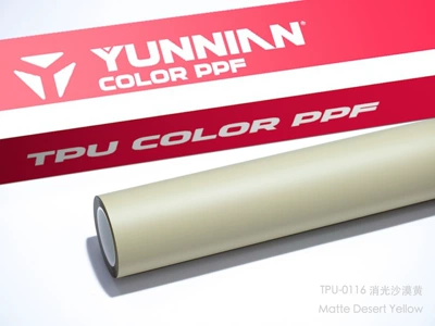 Auto Color Change Film — dry application, satin finish, color PPF, direct - tpu-matte-desert-yellow-suitable-for-both-dry-and-wet-application-15215m