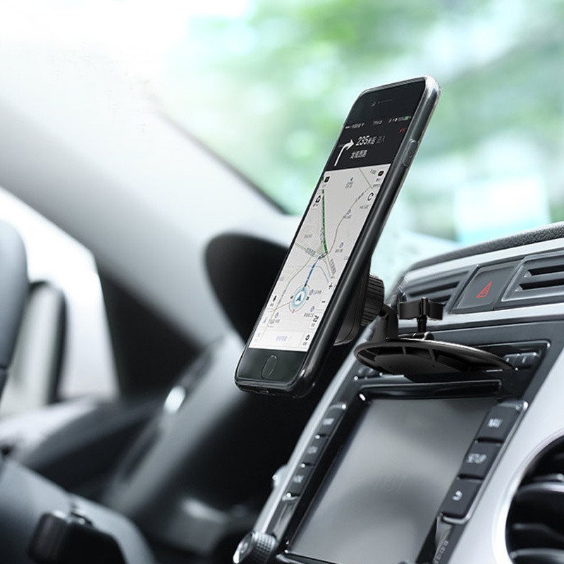 Car Cd Port Phone Holder Base, Universal Ball Head, Car Navigation Tablet Mount Wholesale