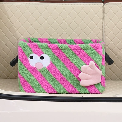 Car storage bag/box – Creative Car Storage Bucket - little-monster-storage-basket-red-and-green