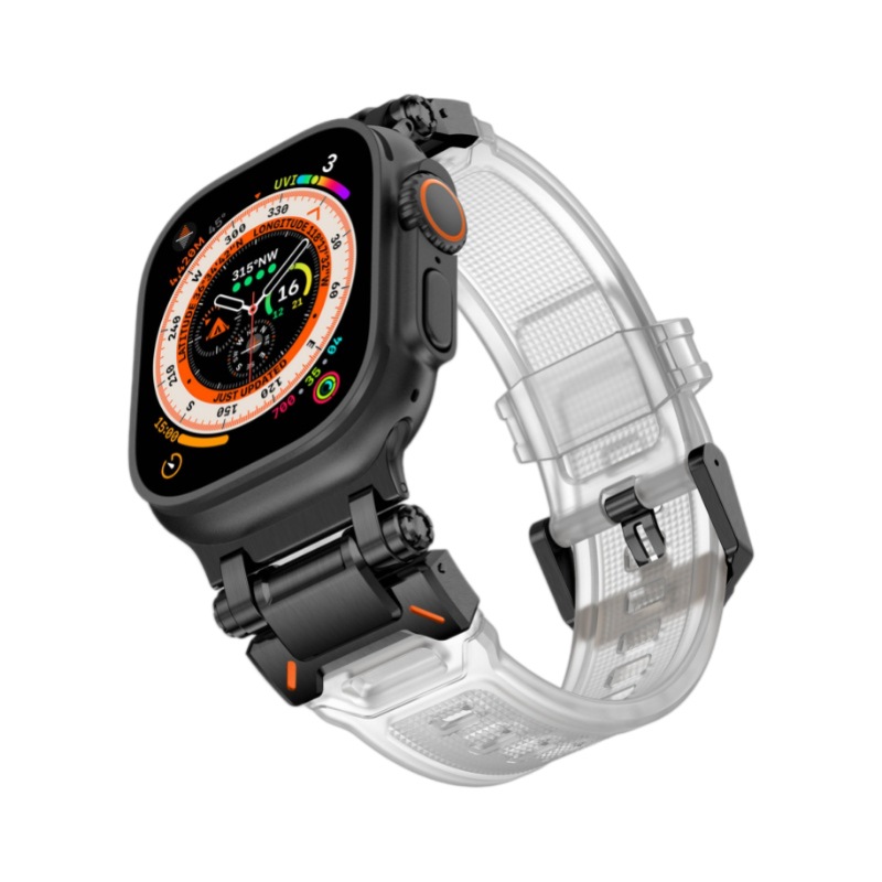 Adecuado para Apple Watch Correa iwatch ultra2/s9876se aleación de titanio conector TPU Correa hombres y mujeres nuevo