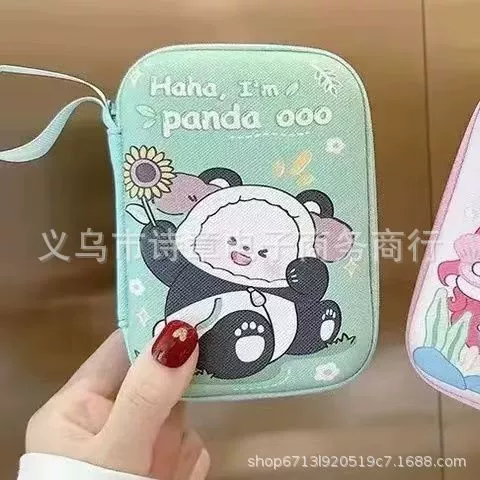 Зарядное устройство, сумка-органайзер, наушники, симпатичный ручной контейнер для хранения, мультяшная маленькая камера