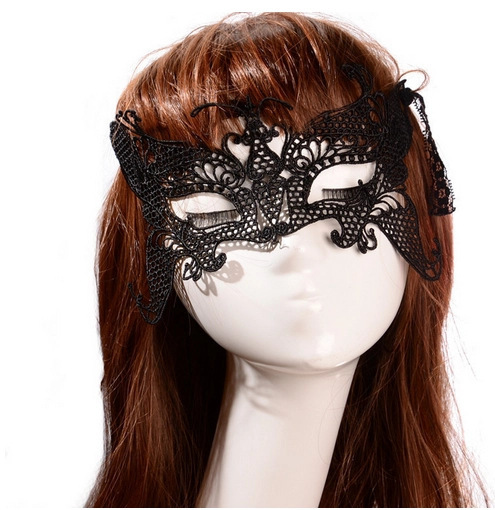 2050 large butterfly mask black