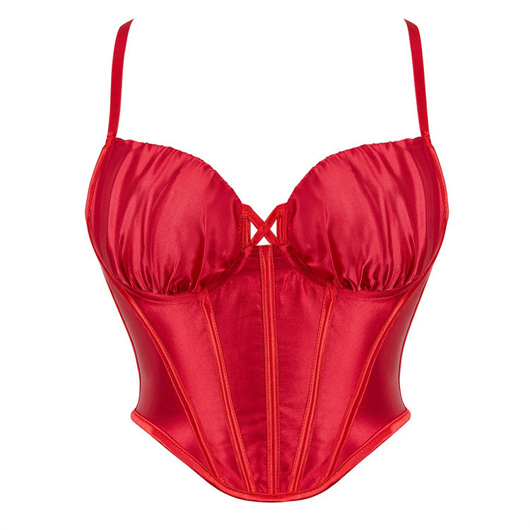 Sexy banda roja de acero anillo taza de cabina damas brocha de pecho plástico chaqueta Amazon AliExpress suministro transfronterizo