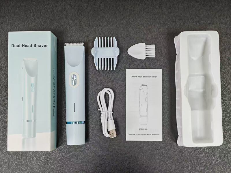 クロスボーダーツーインワン双頭電気脱毛器女性全身脱毛ヘアトリミングシェービングポータブル脱毛装置|undefined
