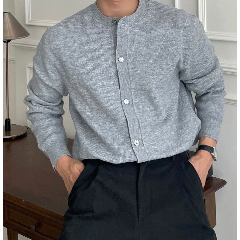 Осенний прилив трикотажный кардиган мужской корейский пиджак ленивый ветер
