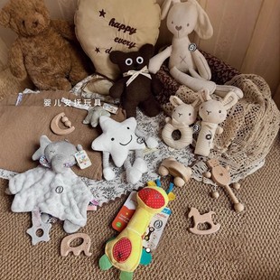 2025Ins Baby Full Moon 100 Days Baby Photo at Home Birthday Props Background Cloth Soothing Towel Toy